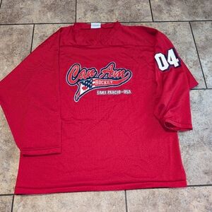 Can Am Lake Placid Vintage Hockey Jersey Men's XL